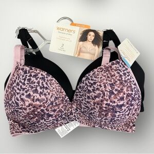 New 2 pack wireless lift warners T-shirt Bra size 36C element of bliss